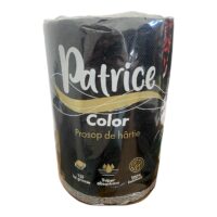 Patrice Prosop bucatarie hartie NEGRU, 2 straturi