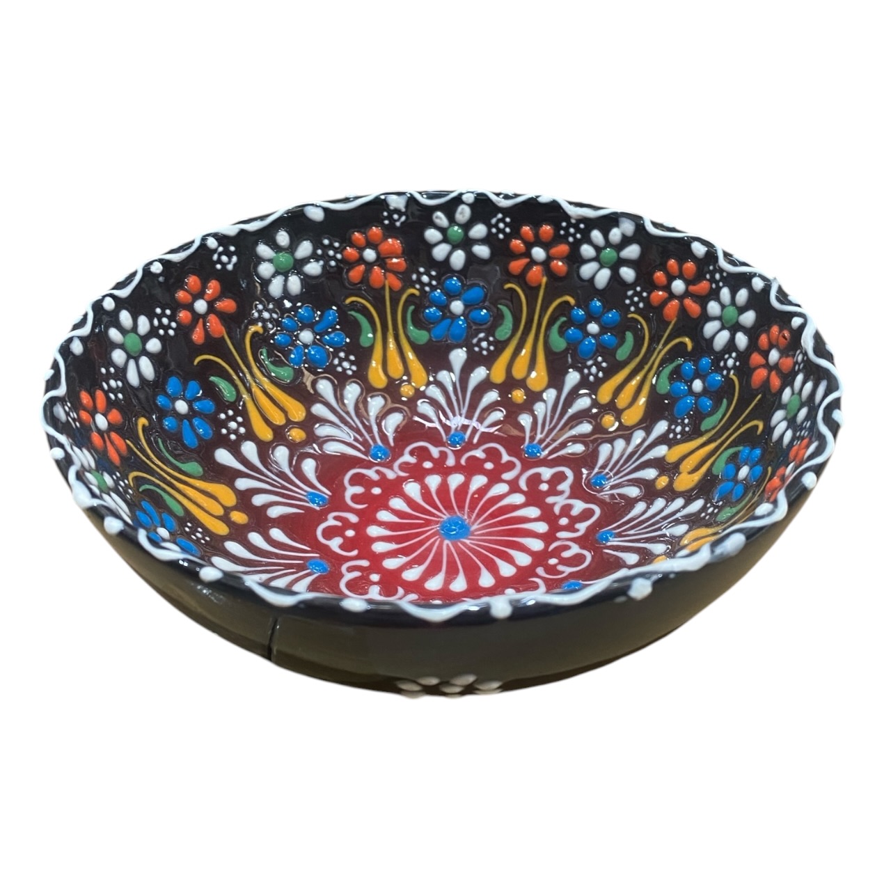 Bol ceramica, pictat manual 16 cm - imagine 7