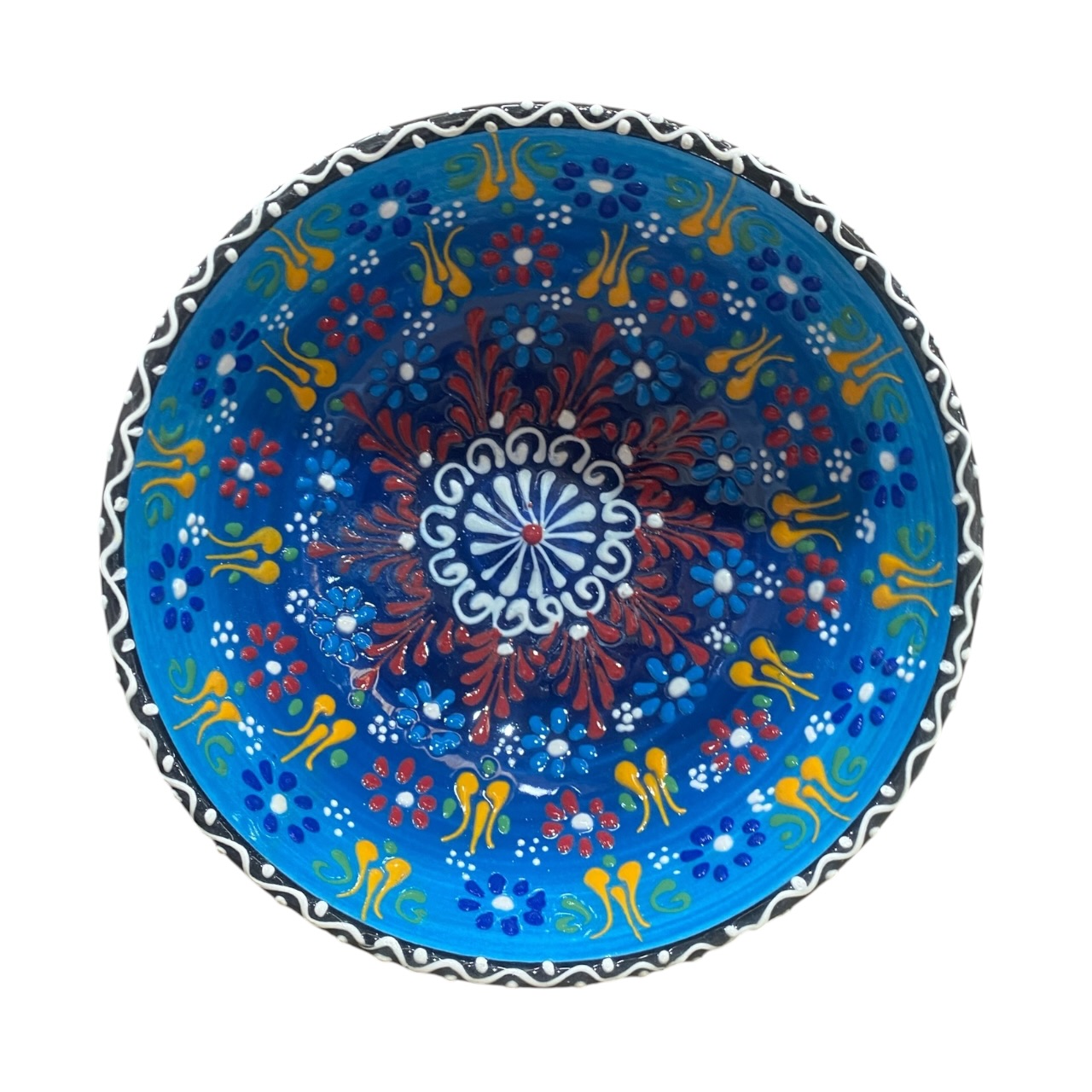 Bol ceramica, pictat manual 16 cm - imagine 4