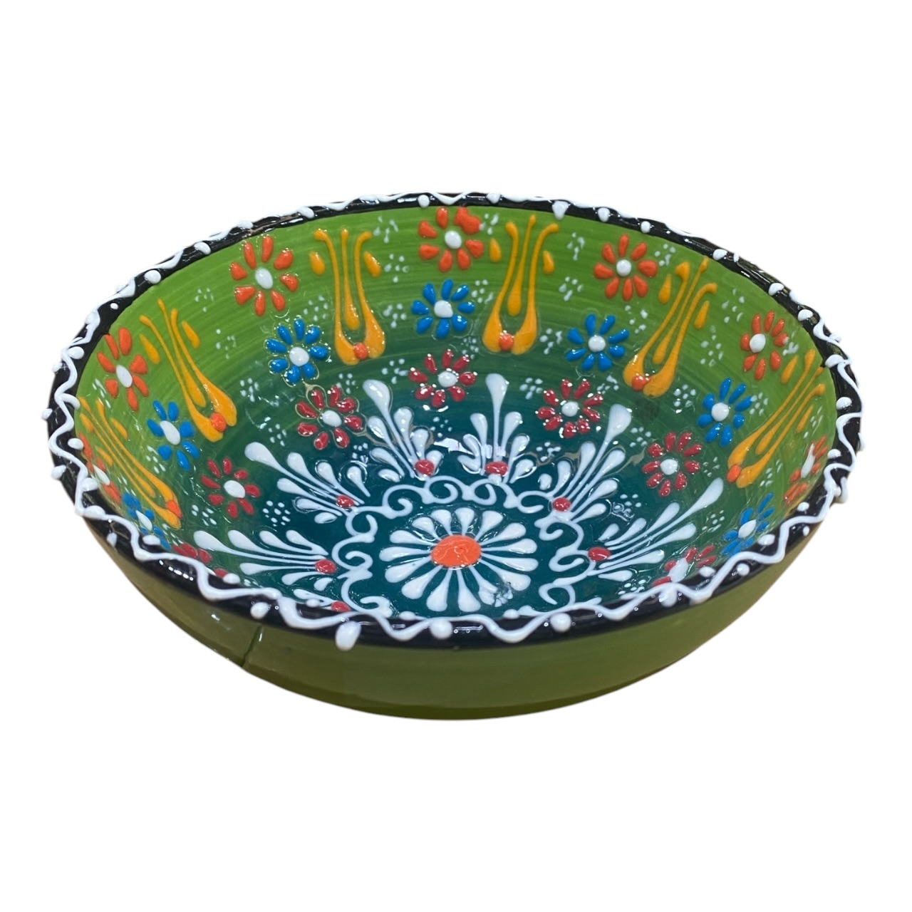 Bol ceramica, pictat manual 16 cm - imagine 5