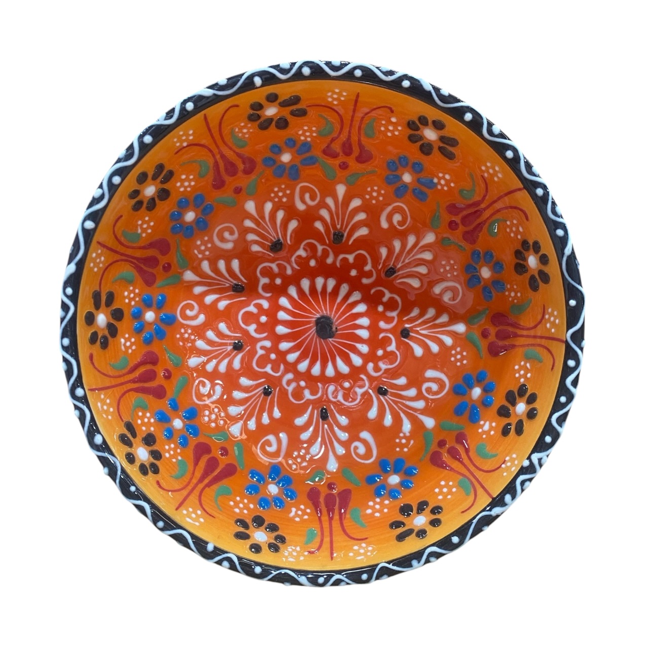 Bol ceramica, pictat manual 16 cm - imagine 2
