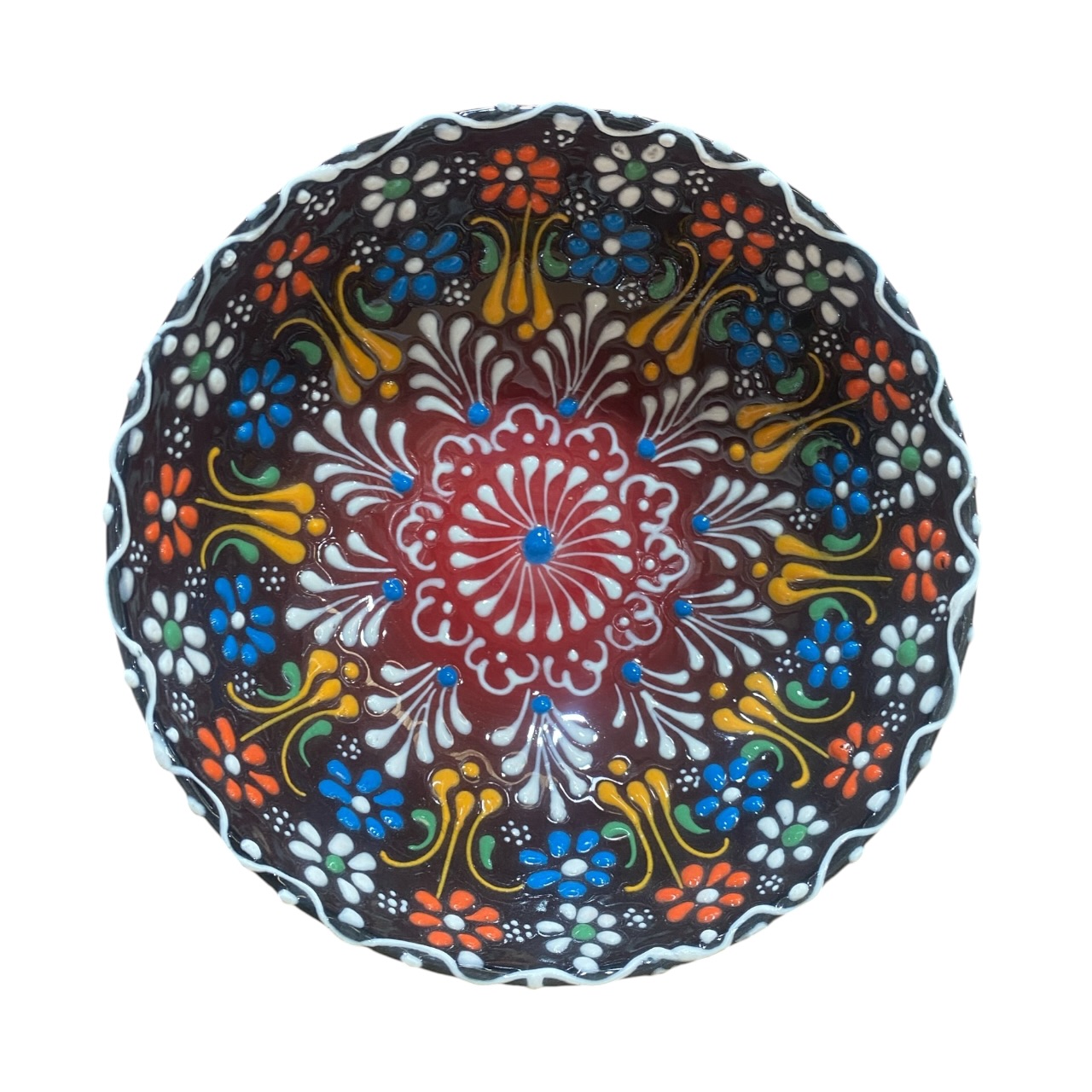 Bol ceramica, pictat manual 16 cm - imagine 8
