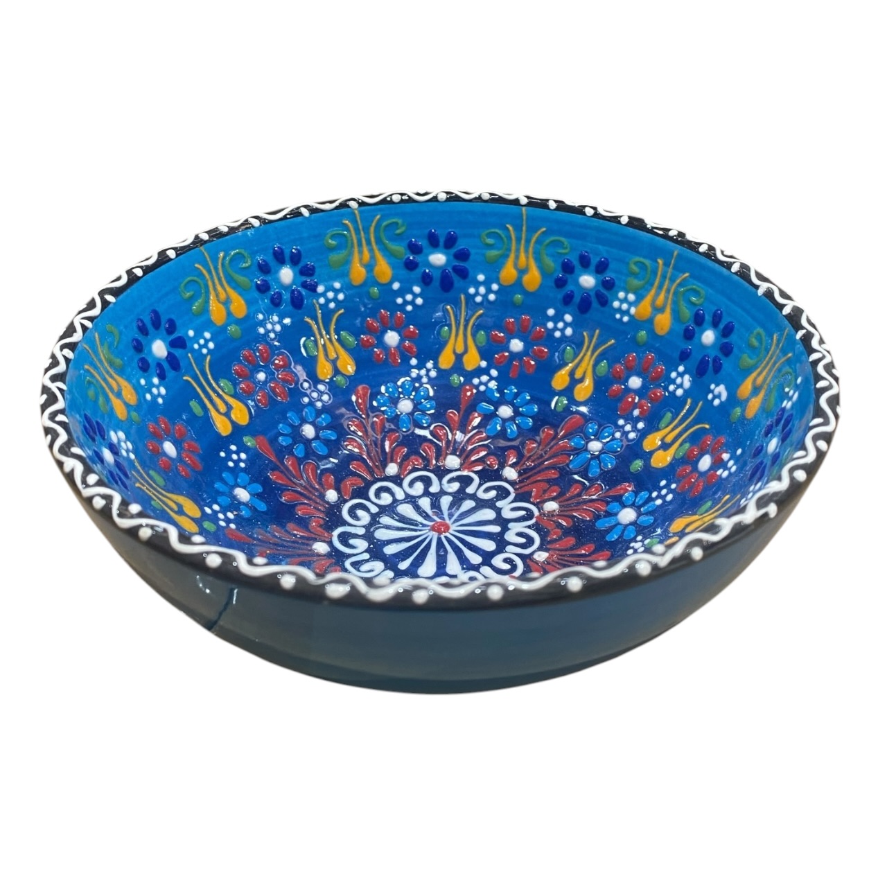 Bol ceramica, pictat manual 16 cm - imagine 3