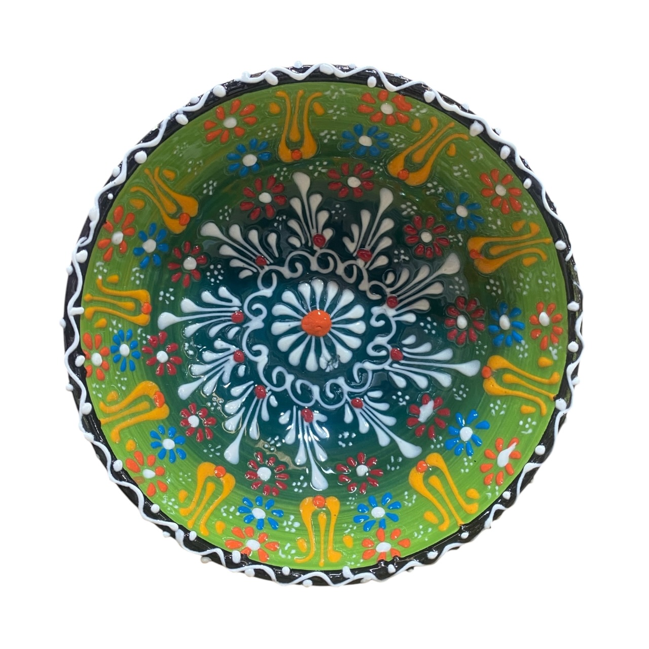 Bol ceramica, pictat manual 16 cm - imagine 6