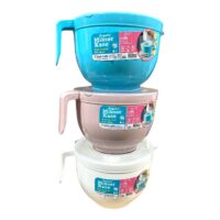 Bol mixer cu capac din plastic 3L (Alb)