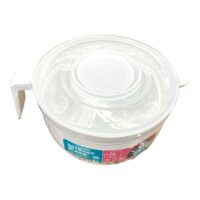 Bol mixer cu capac din plastic 3L (Alb)