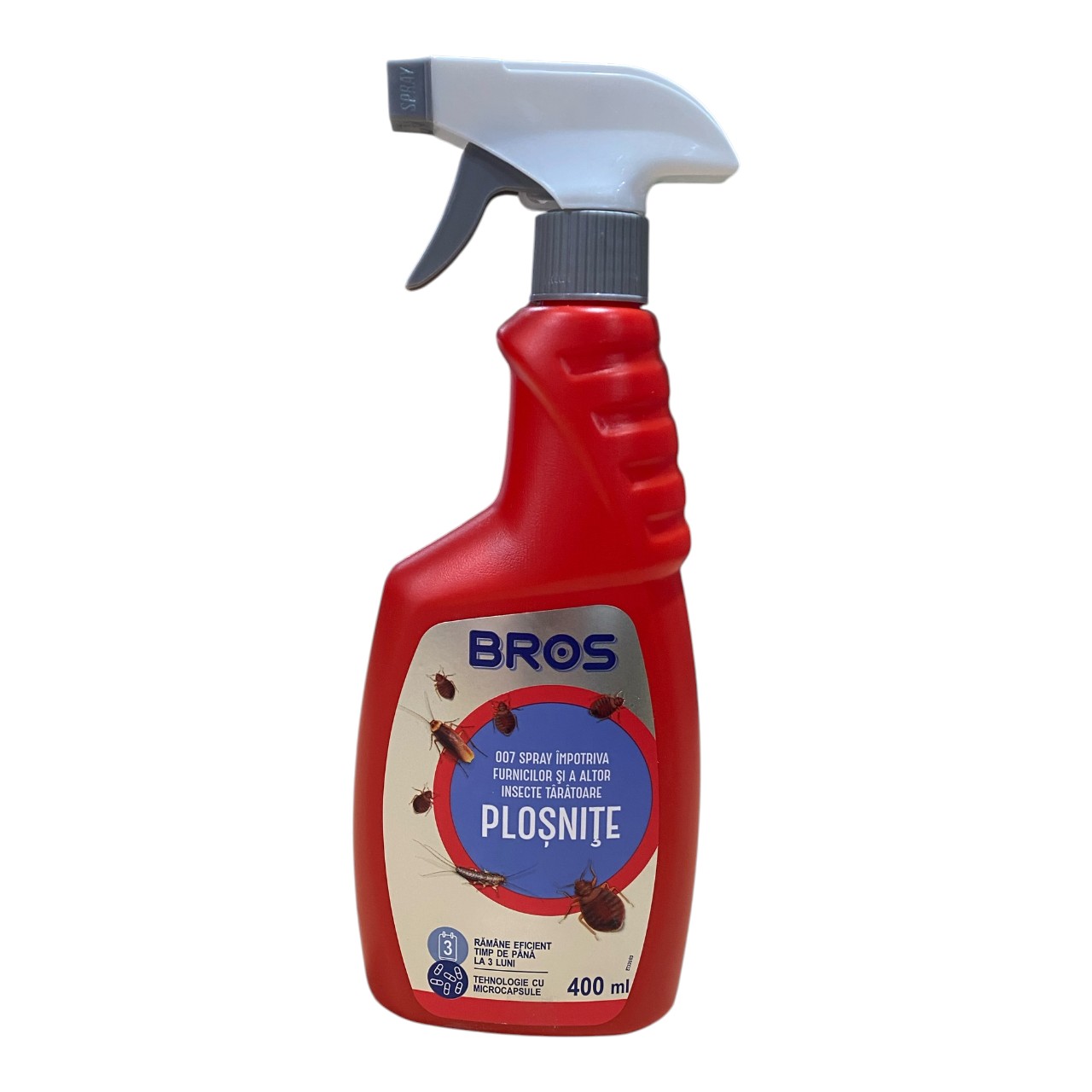 Bros Plosnite, furnici si insecte taratoare cu pulverizator 400 ml