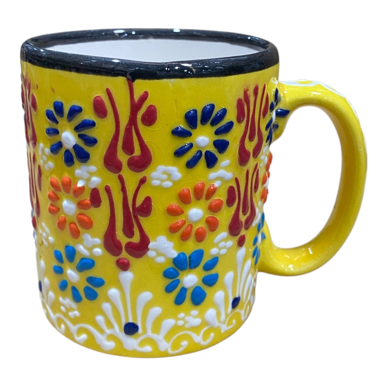 Cana ceramica mare, pictata manual 300 ml - imagine 3