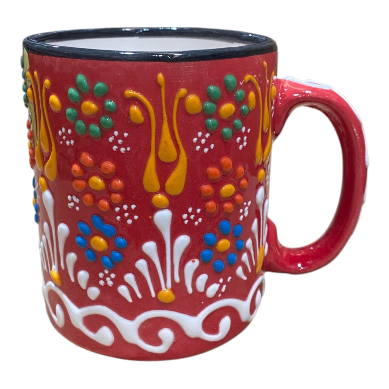 Cana ceramica mare, pictata manual 300 ml - imagine 7