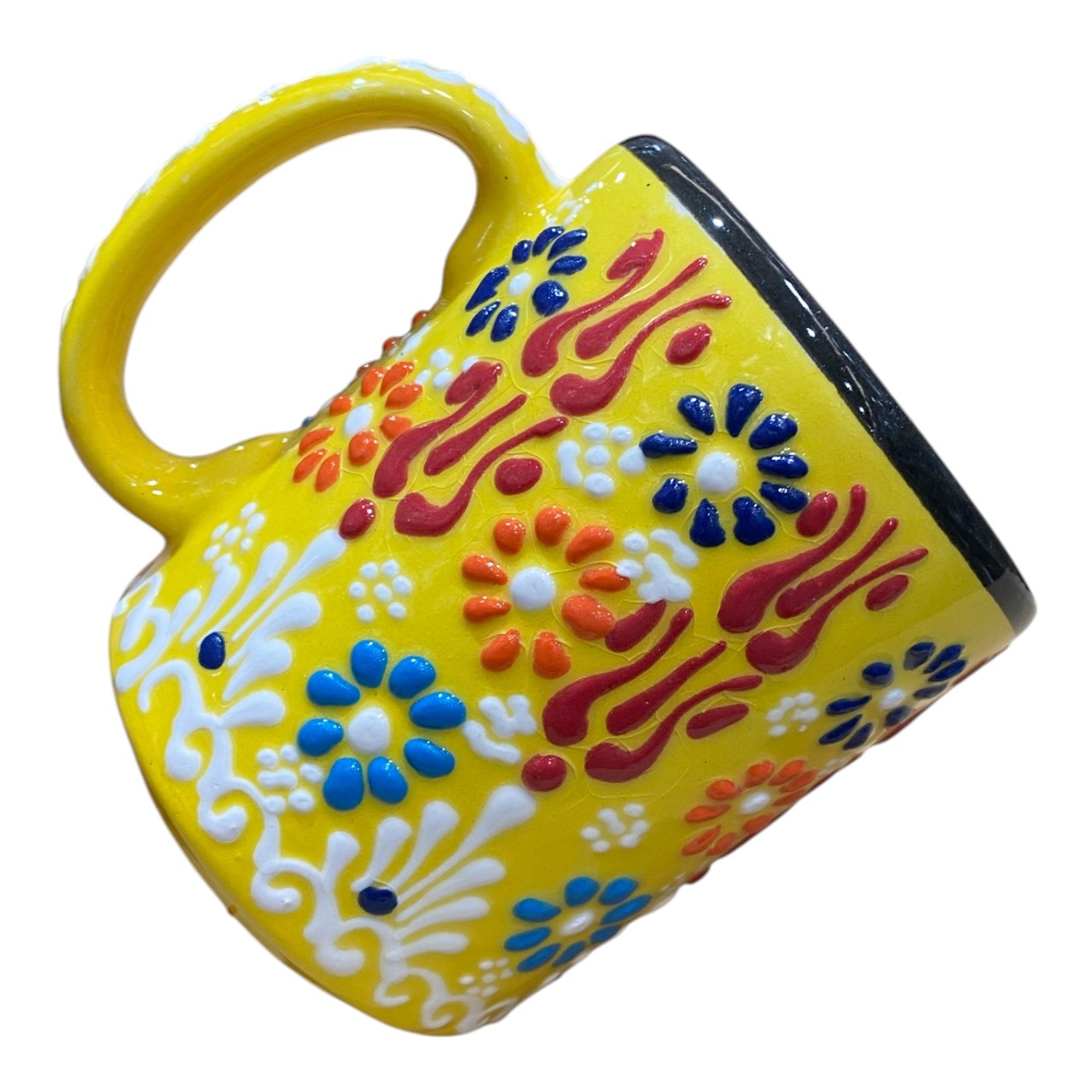 Cana ceramica mare, pictata manual 300 ml - imagine 4