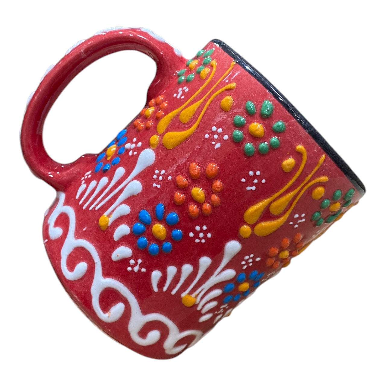 Cana ceramica mare, pictata manual 300 ml - imagine 8