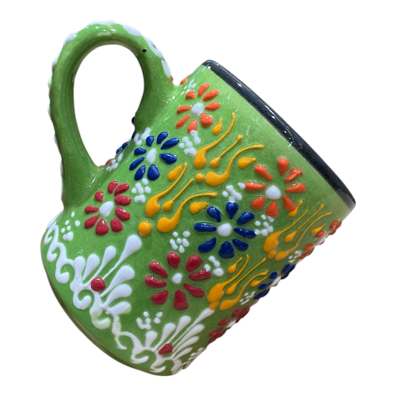Cana ceramica mare, pictata manual 300 ml - imagine 2