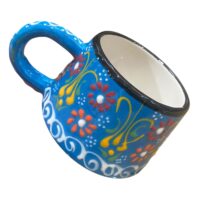 Cana ceramica mica, pictat manual 200 ml