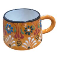 Cana ceramica mica, pictat manual 200 ml