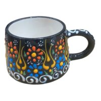 Cana ceramica mica, pictat manual 200 ml