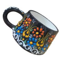 Cana ceramica mica, pictat manual 200 ml