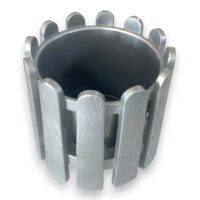 Ghiveci plastic pentru flori, model gard 29,5 cm (Gri) NR 4