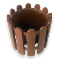 Ghiveci plastic pentru flori, model gard 29,5 cm (Maro) NR 4