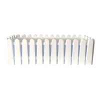 Jardiniera plastic pentru flori, model gard 9L (Alb)