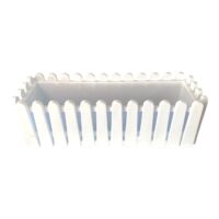 Jardiniera plastic pentru flori, model gard 9L (Alb)