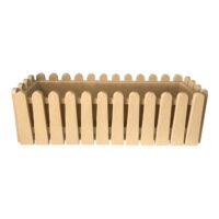Jardiniera plastic pentru flori, model gard 9L (Crem)