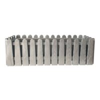 Jardiniera plastic pentru flori, model gard 9L (Gri)