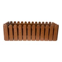 Jardiniera plastic pentru flori, model gard 9L (Maro)