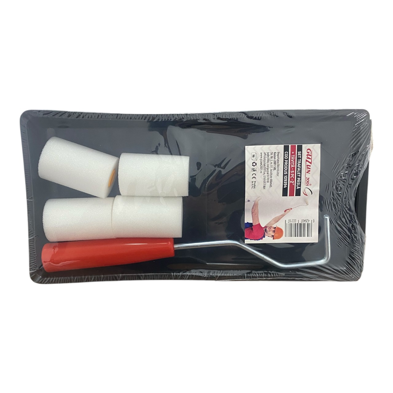 Set trafalet din burete (5 cm) 4 rezerve plus tava - imagine 2
