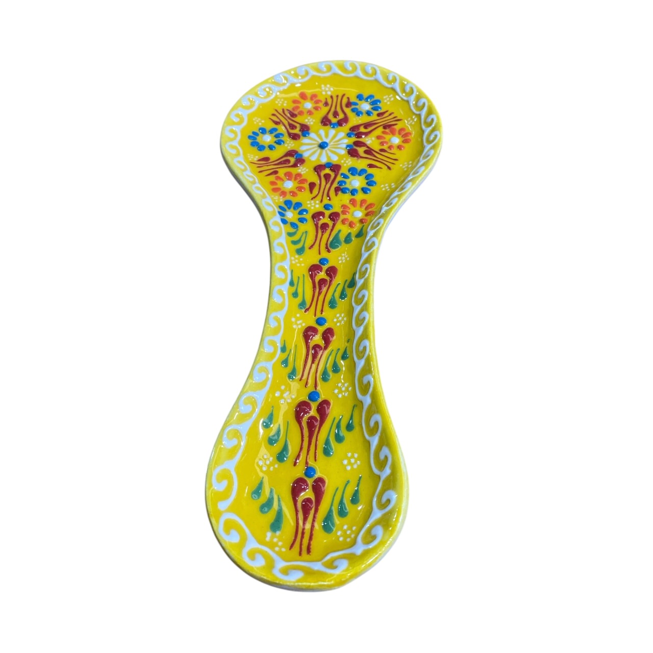 Suport lingura ceramica, pictat manual 25 cm - imagine 3