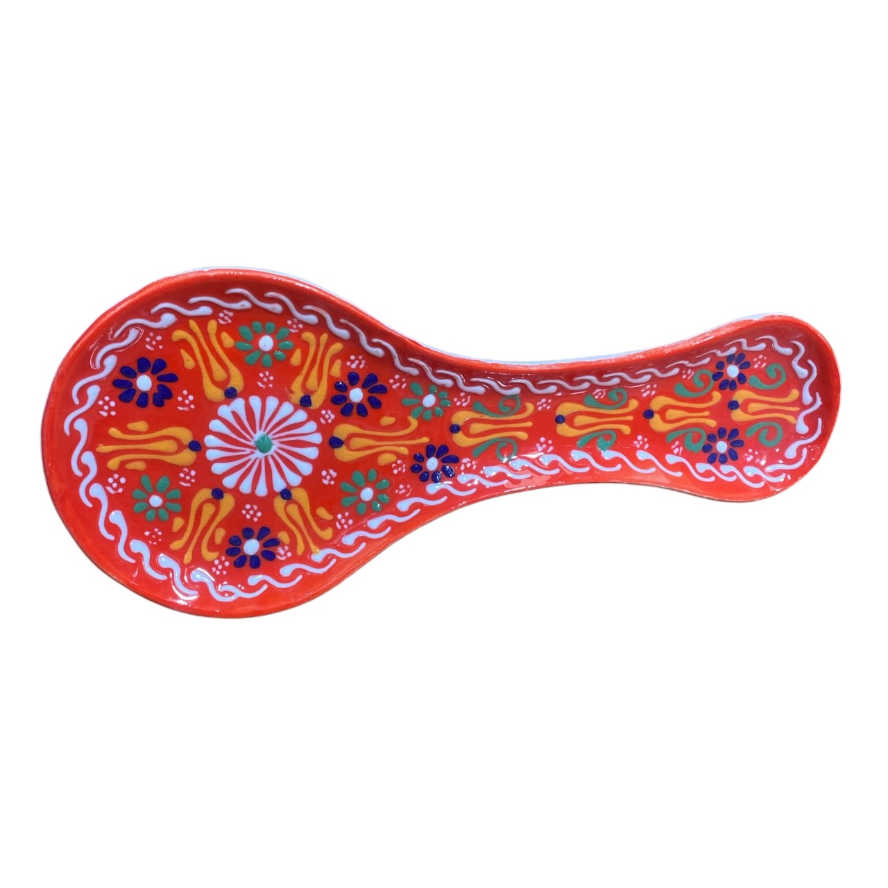 Suport lingura ceramica, pictat manual 25 cm - imagine 6