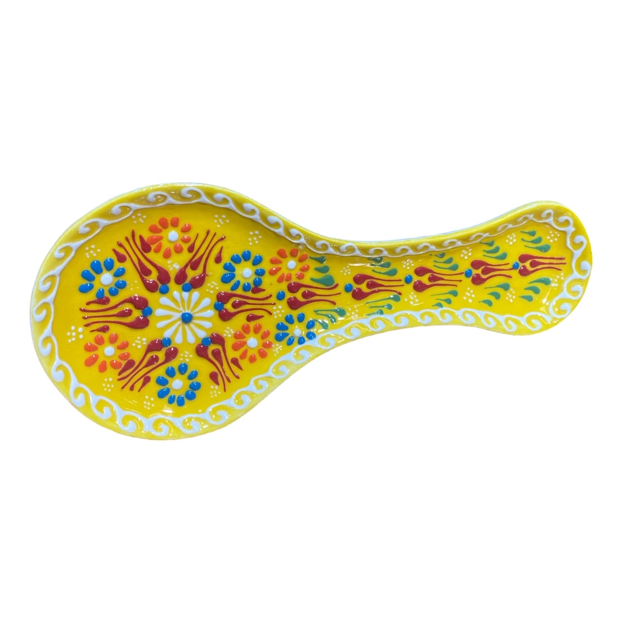 Suport lingura ceramica, pictat manual 25 cm - imagine 4