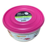 Cutie alimente rotunda , cu model si capac color 1,8 L