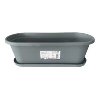 Jardiniera Smart Pots din plastic pentru flori, (Antracit) 50 cm