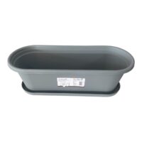 Jardiniera Smart Pots din plastic pentru flori, (Antracit) 50 cm