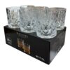 Malooki Set 6 pahare whisky sticla claritate cristal, 340 ml