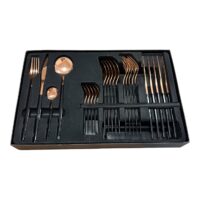 Malooki Set Tacamuri din otel inoxidabil, 24 piese