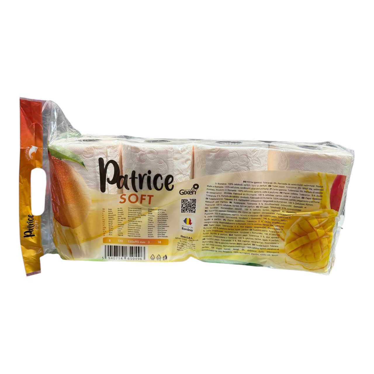Patrice Hartie igienica (Mango) 3 straturi, 8 role - imagine 2