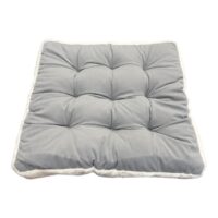 Perna pentru scaun, textil si blana (Gri) 40×40 cm