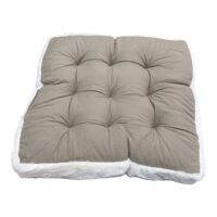 Perna pentru scaun, textil si blana (Roz pal) 40×40 cm