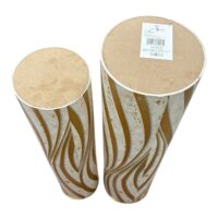 Set 2 Vaze PVC cu model (Crem) 55/50 cm