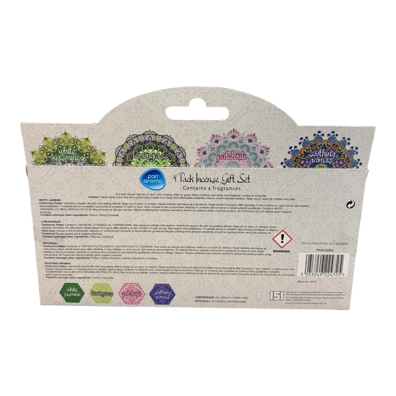 Set Pan aroma betisoare parfumate prin ardere , diverse sortimente 4 bucati - imagine 2