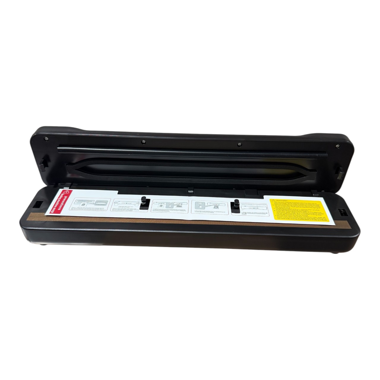 Aparat top vidat si sigilat alimente cu acumulator, negru - imagine 2