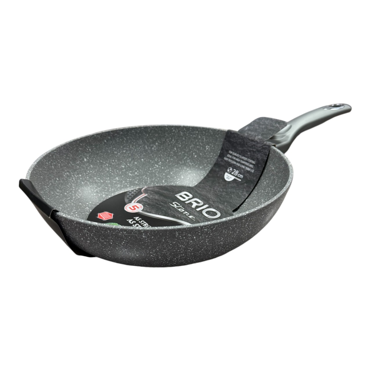 Brio Stone Tigaie wok forjata, 28 cm