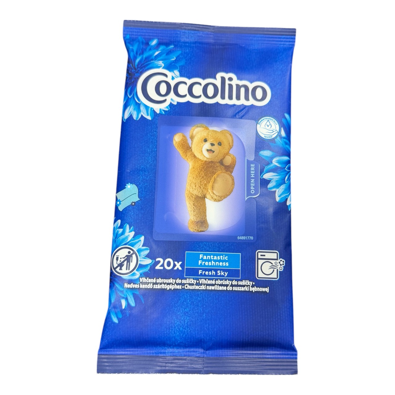 Coccolino Servetele parfumate uscator rufe (Fresh Sky), 20 bucati