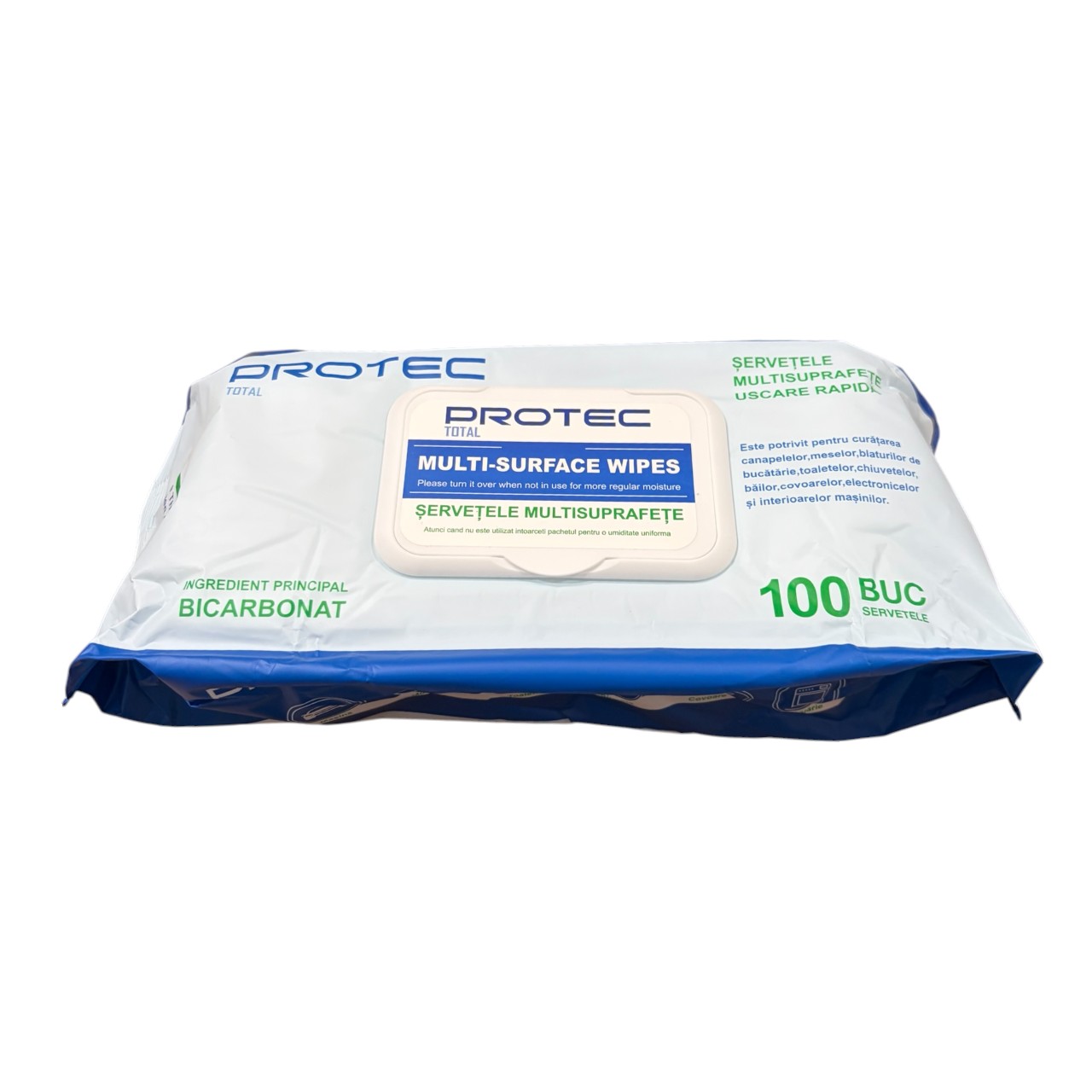Protec Servetele umede multisuprafete uscare rapida, (Aloe) 100 bucati