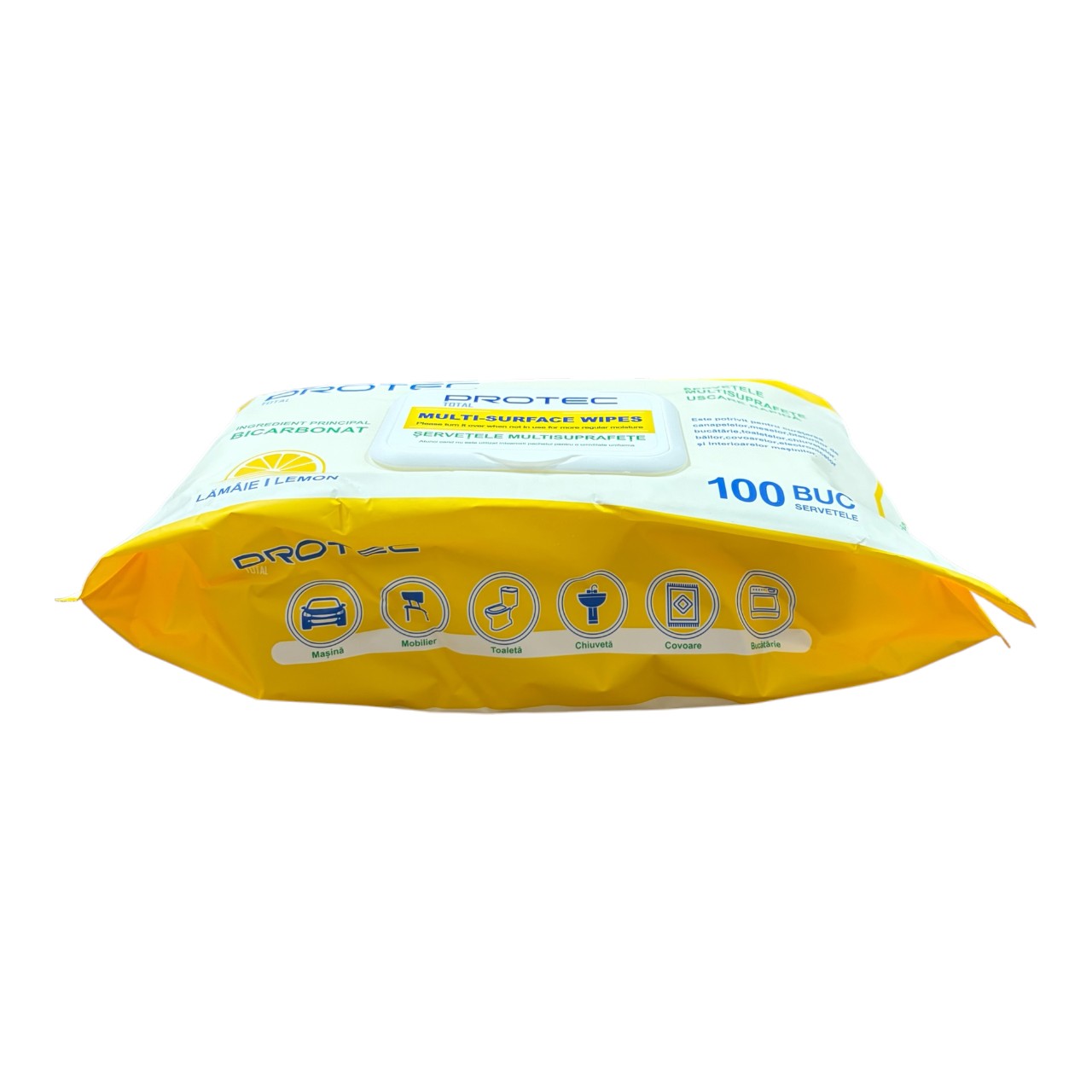 Protec Servetele umede multisuprafete uscare rapida, (Lamaie) 100 bucati - imagine 2