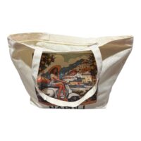 Sacosa Textil cu model si fermoar, 46x36x11 cm