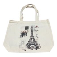 Sacosa Textil cu model si fermoar, 46x36x11 cm
