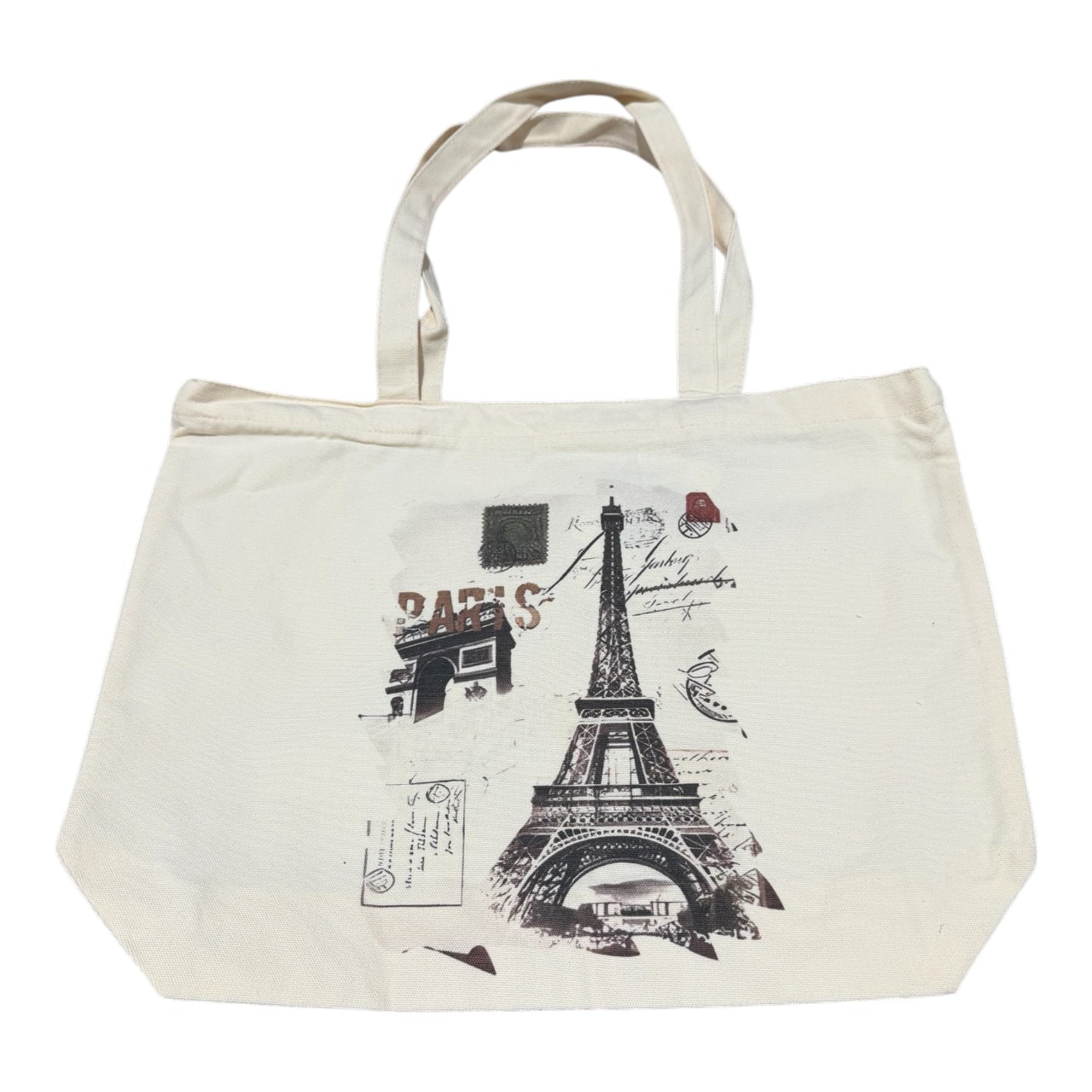 Sacosa Textil cu model si fermoar, 46x36x11 cm - imagine 4