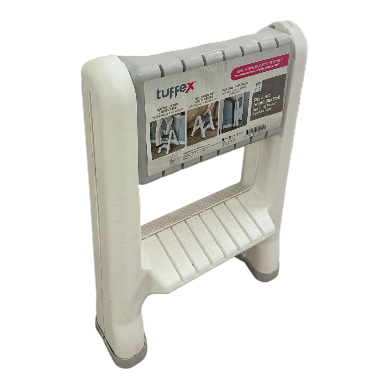 Scara pliabila 2 trepte uz casnic PVC - imagine 2